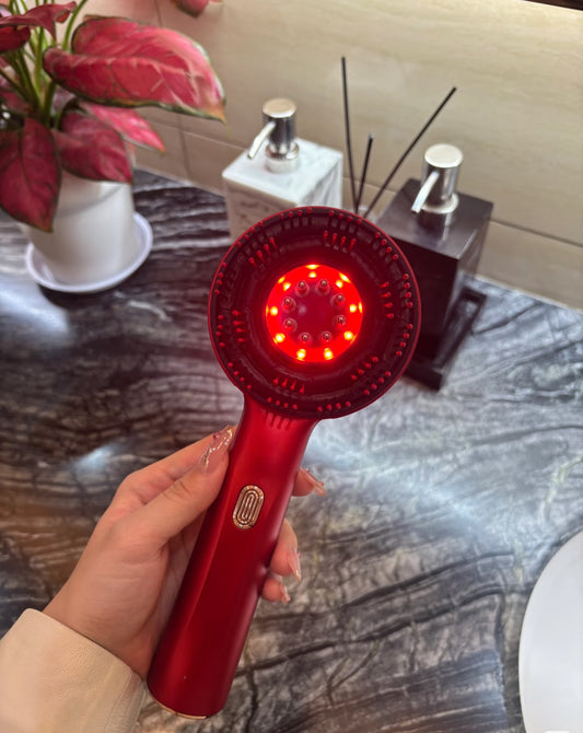 Lunea Scalp Glow Massager – LED Hair & Scalp Therapy Brush